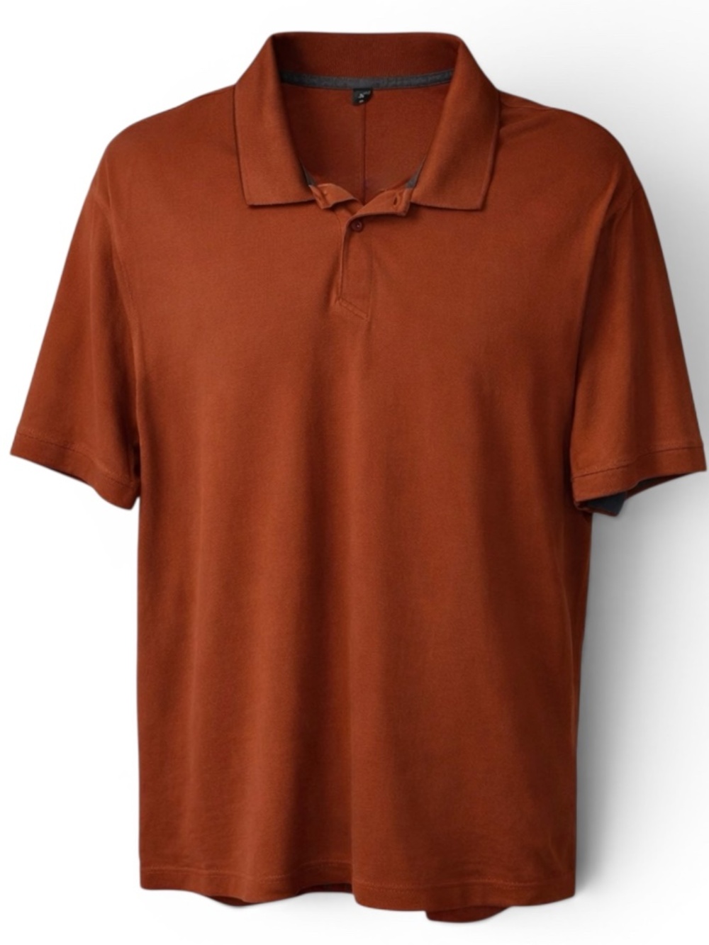 Lululemon Tech Pique Polo Shirt XL Terracotta Performance Golf Shirt